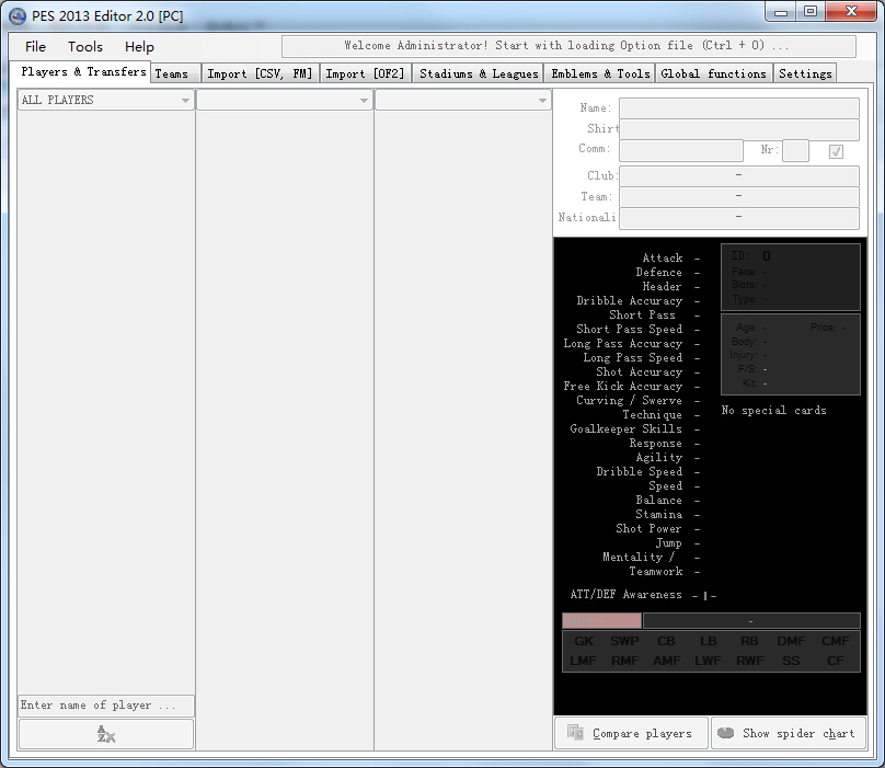 PES 2013 editor(實況足球2013存檔修改器) v2.0 綠色版 0