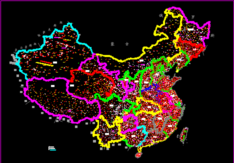 中國地圖cad完整版  0