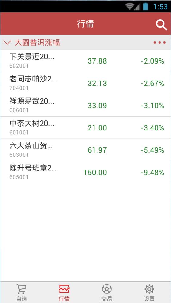 大圓普洱交易客戶端蘋(píng)果版 v2.0 iphone官網(wǎng)版 1