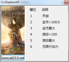文明6五項(xiàng)修改器 v1.0 綠色通用版 0