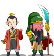 三國(guó)經(jīng)典人物剪影插畫(huà)海報(bào)