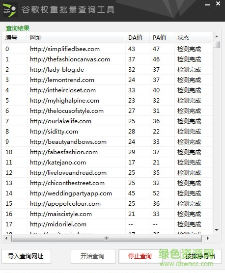 谷歌權(quán)重批量查詢工具