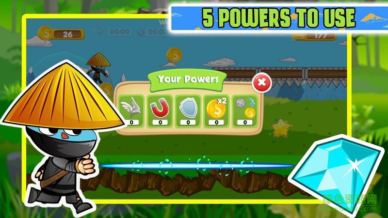 武士冒險修改版修改版(Samurai Gumball) v1.0 安卓無限金幣版 2