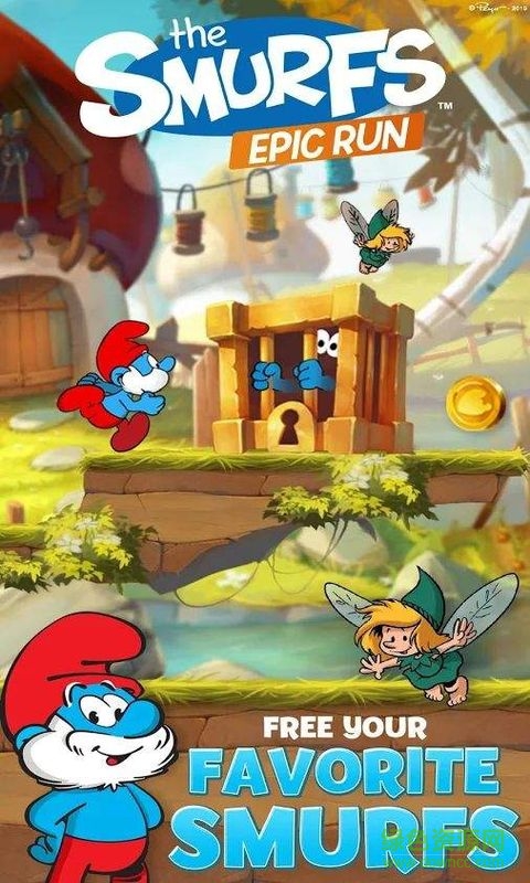 藍(lán)精靈縱情快跑無(wú)限金幣版(Smurfs Epic Run) v1.10.2 安卓中文版 0