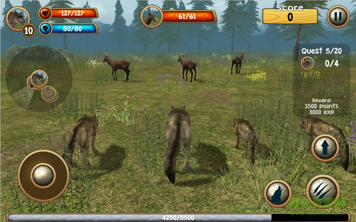 化身為狼3D中文修改版(Wild Wolf Simulator) v1.1 安卓無限金幣版 1