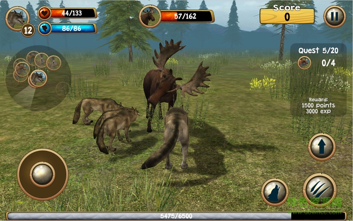 化身為狼3D中文修改版(Wild Wolf Simulator) v1.1 安卓無限金幣版 4