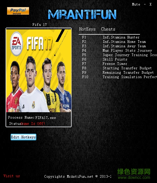 FIFA 17十項修改器 v20161116 最新綠色版 0