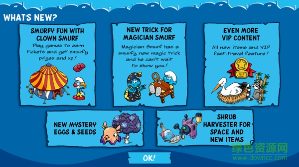 藍(lán)精靈的村莊中文免費(fèi)修改版(Smurfs Village) v1.7.2a 安卓無限金幣版 1