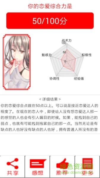 戀愛力測(cè)試中文漢化版 v1.1 安卓版 2