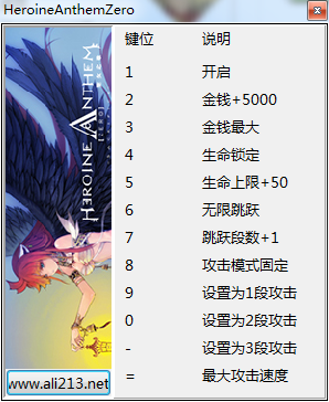 圣女之歌零十一項(xiàng)修改器 v1.0 免費(fèi)版 0