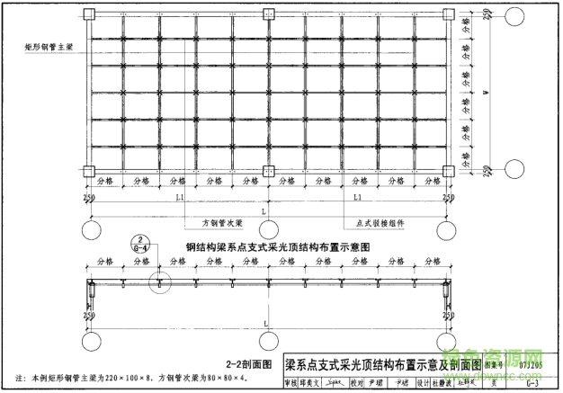 07j205玻璃采光頂圖集