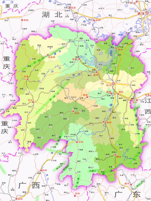 湖南省高清地圖高清版  0