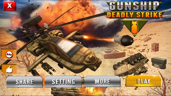 武裝直升機(jī)致命打擊無限金幣版 v1.0 安卓版 3