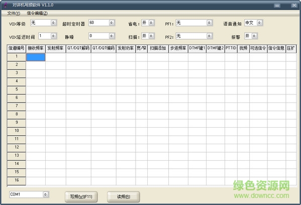 萬華wh27對講機(jī)寫頻軟件 v1.1.3 中文版 0