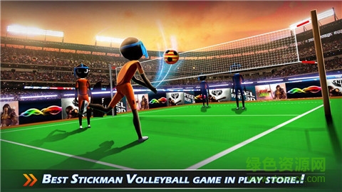 火柴人排球2016無限金幣版(Stickman Volleyball) v1.1 安卓版 2