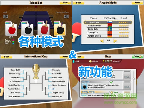 虛擬乒乓球內(nèi)購修改版(Virtual Table Tennis) v1.0.15 無限金幣安卓版 1