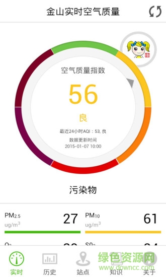 上海金山空氣質(zhì)量指數(shù) v1.1 安卓版 2