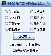 王冠火線精英透視輔助 v1.5 綠色版 0