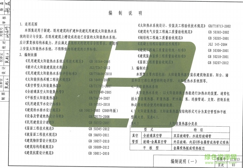 魯L13J13 民用建筑太陽(yáng)能熱水系統(tǒng)設(shè)計(jì) 1