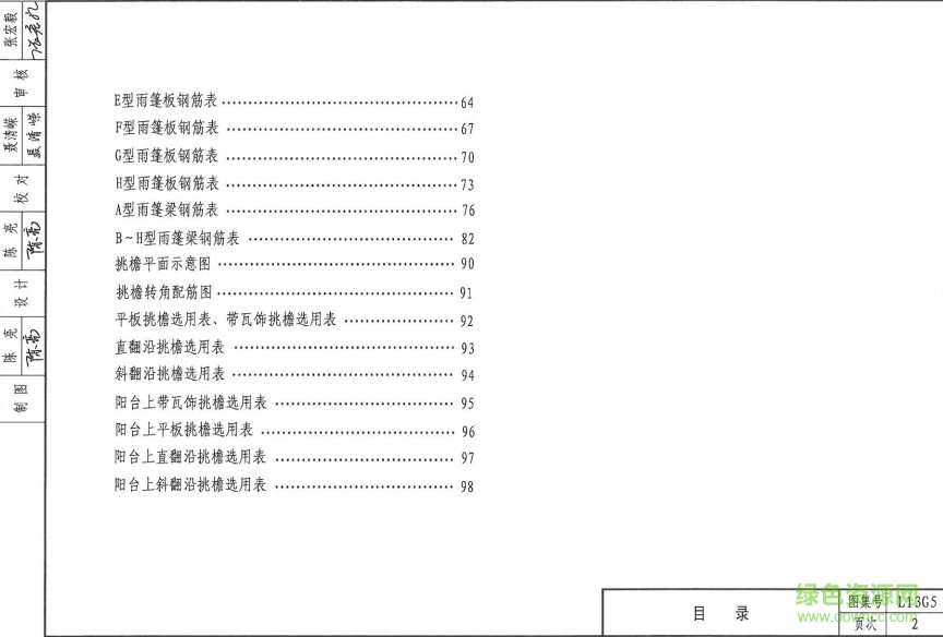 L13G5 混凝土懸挑構件(陽臺、雨篷、挑檐) 1