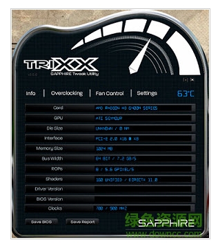 藍(lán)寶石Sapphire顯卡TRIXX超頻工具 v4.6.0 官方版_附中文說明 0