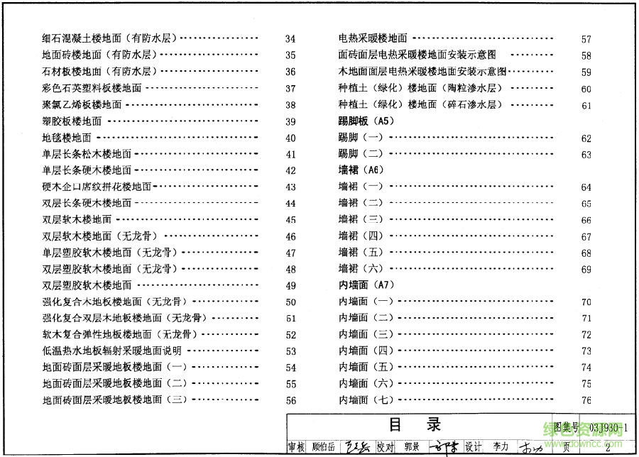 住宅建筑構(gòu)造03j9301圖集