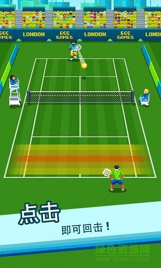 啪啪網(wǎng)球中文修改版(one tap tennis) v1.10.00 安卓漢化版 0