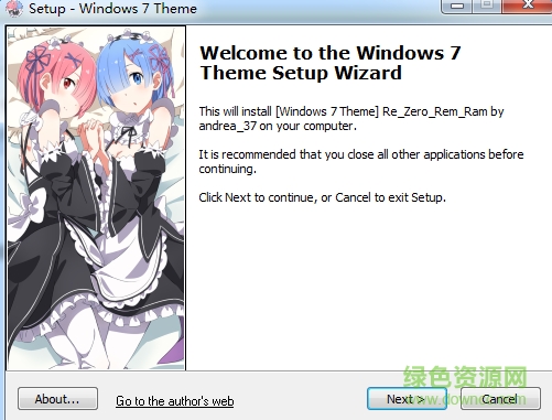 windows7拉姆雷姆主題