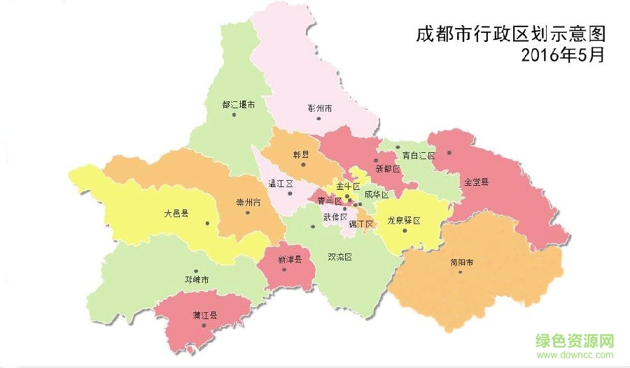 成都市地圖全圖高清版