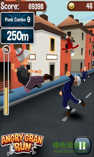 憤怒的老奶奶玩酷跑1.8無敵版(angry gran run) v1.8 安卓無限金幣版 2