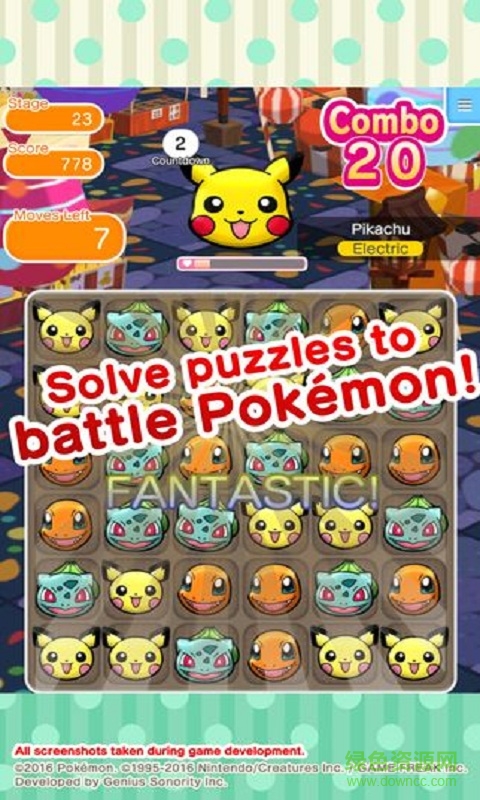 Pokemon Shuffle精靈寶可夢消消樂0