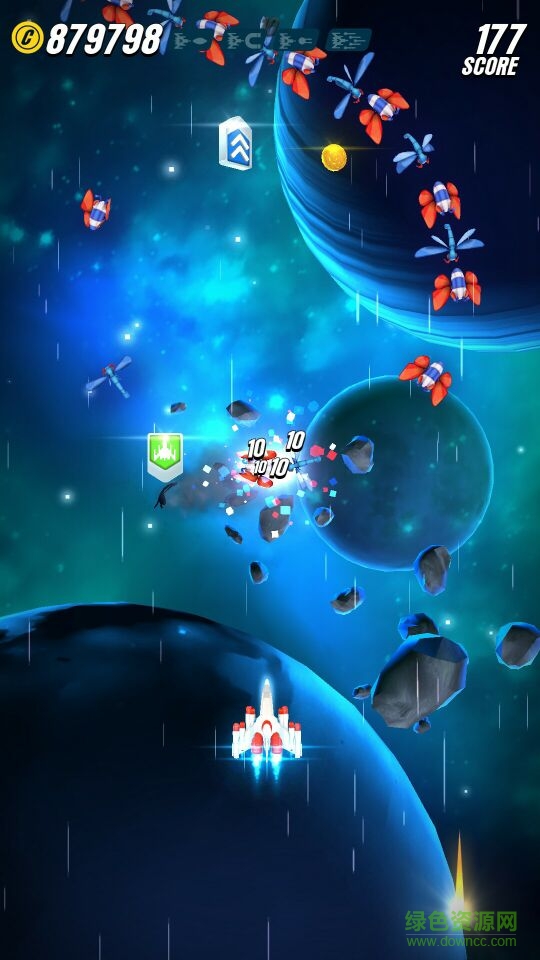 銀河戰(zhàn)役小蜜蜂無(wú)限金幣版 v1.2.3 安卓飛機(jī)解鎖版 1