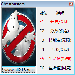 捉鬼敢死隊(duì)五項(xiàng)修改器 v1.0 綠色版 0