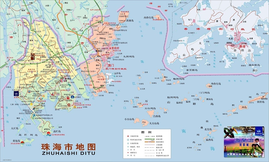 珠海市地圖高清全圖 jpg格式 0