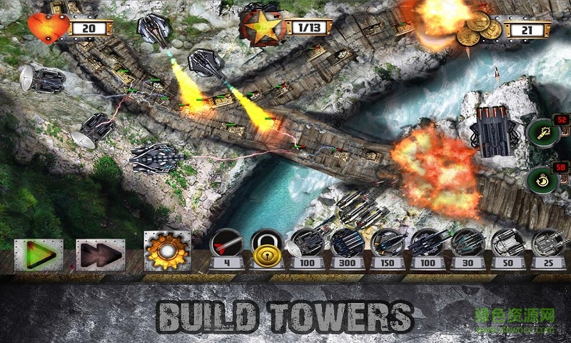 塔防坦克戰(zhàn)爭金錢修改版 v1.7.03 安卓漢化無限金幣版 1