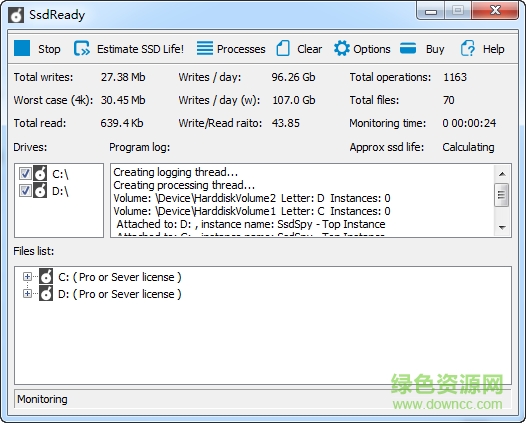 ssd固態(tài)硬盤壽命檢測(cè)工具(SsdReady)0