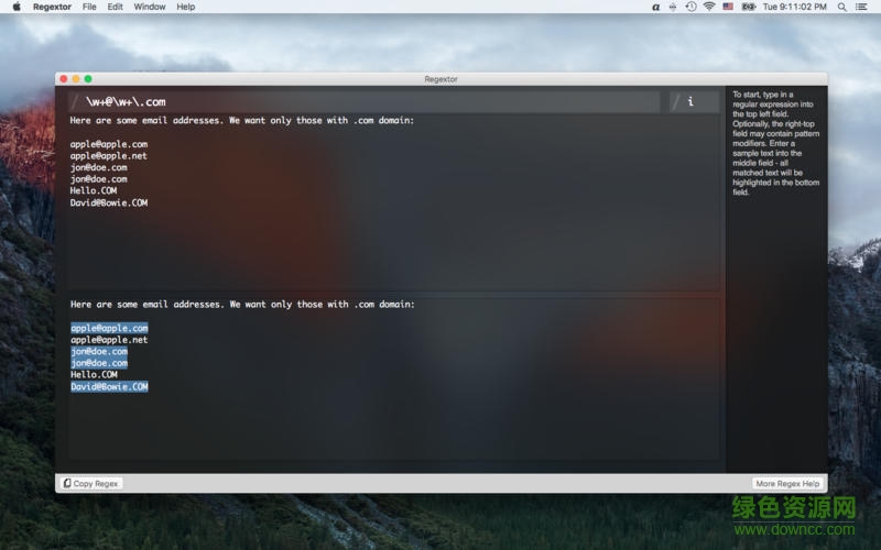 regex mac版