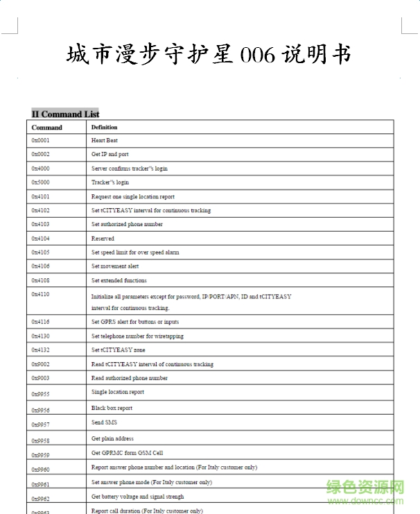 城市漫步守護(hù)星006說明書  0