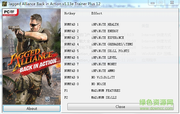 鐵血聯(lián)盟卷土重來十二項修改器 v1.13e GRIZZLY版 0