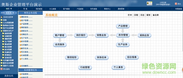 奧斯企業(yè)管理平臺(tái) v5.4.1517 綠色版 1