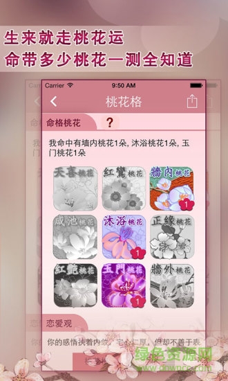 2015八字桃花測試免費(fèi) v1.5.5 安卓版 1