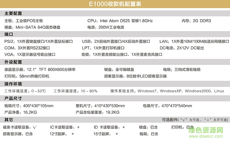 易捷通E1000分體式收款機(jī)驅(qū)動(dòng)