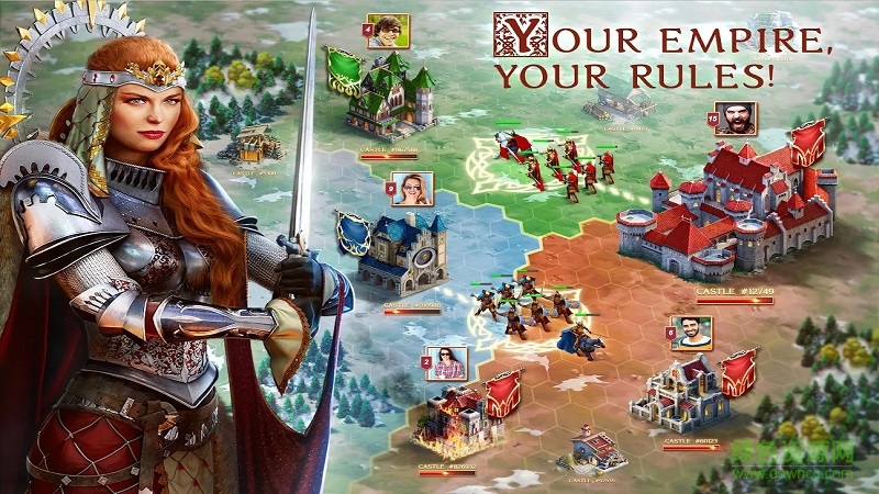 王座王國的戰(zhàn)爭內購修改版(Throne) v1.2.1.84 安卓無限寶石版 3