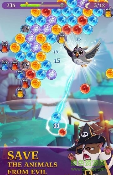 泡泡女巫3內購修改版(Bubble Witch 3 Saga) v2.0.8 安卓無限紅心版 0