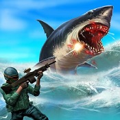 捕獲鯊魚(yú)內(nèi)購(gòu)修改版(shark hunting)