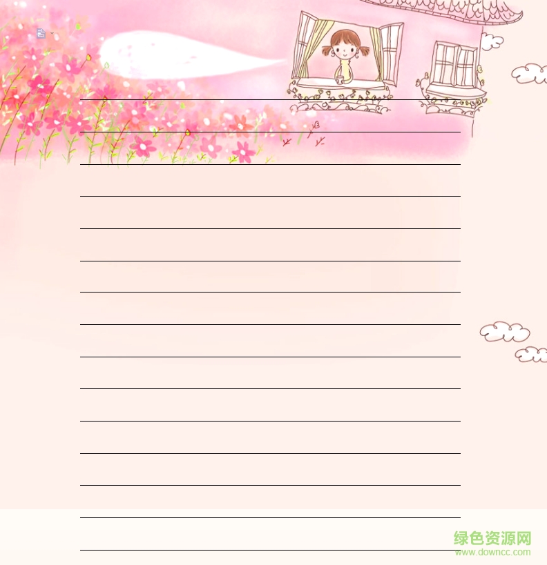 word信紙模板