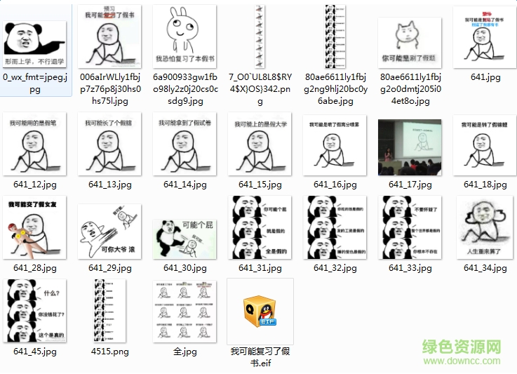 我可能復習了假書表情包 高清完整無水印版 0