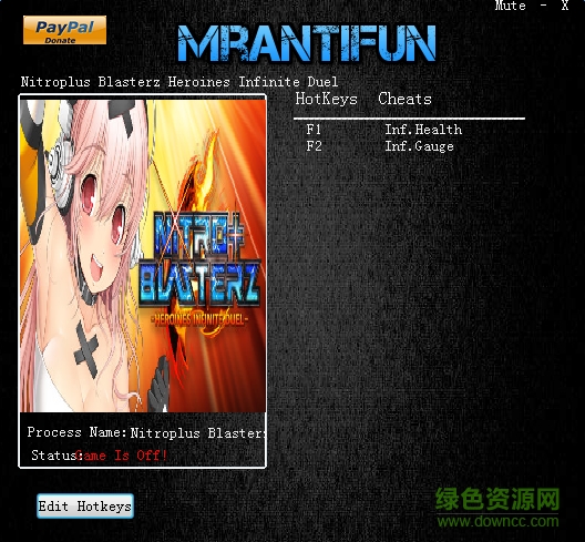 nitro女主角夢幻格斗兩項(xiàng)修改器 v1.0 綠色版 0