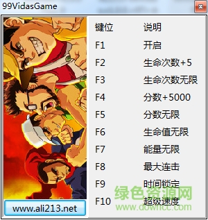 99條命九項修改器 v1.0.0 綠色免費版 0