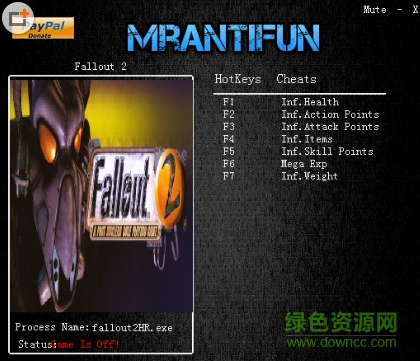 輻射2人物修改器 v1.0.2 +7 中文版 0